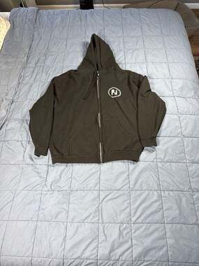 Pearl Jam 2023 Tour Full-Zip Black Hoodie XL Tultex